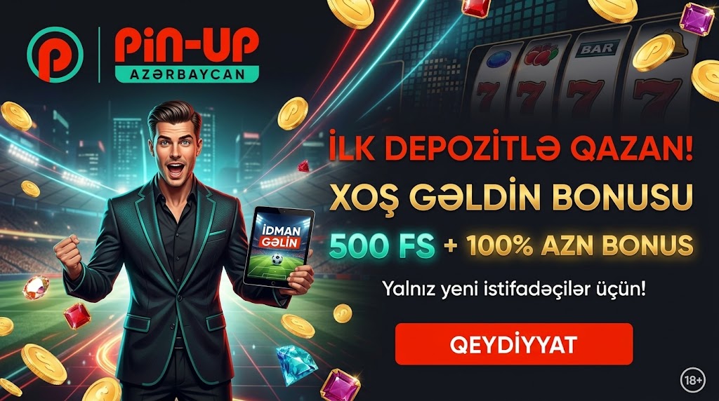 Pin Up casino xoş gəldin bonusu və idman xətti vizualı