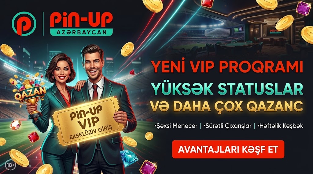 Pin Up casino VIP proqramı və eksklüziv giriş vizualı