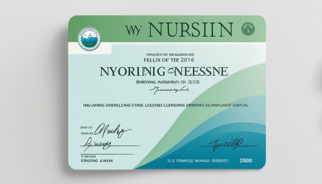 How to get Wyoming nursing license
